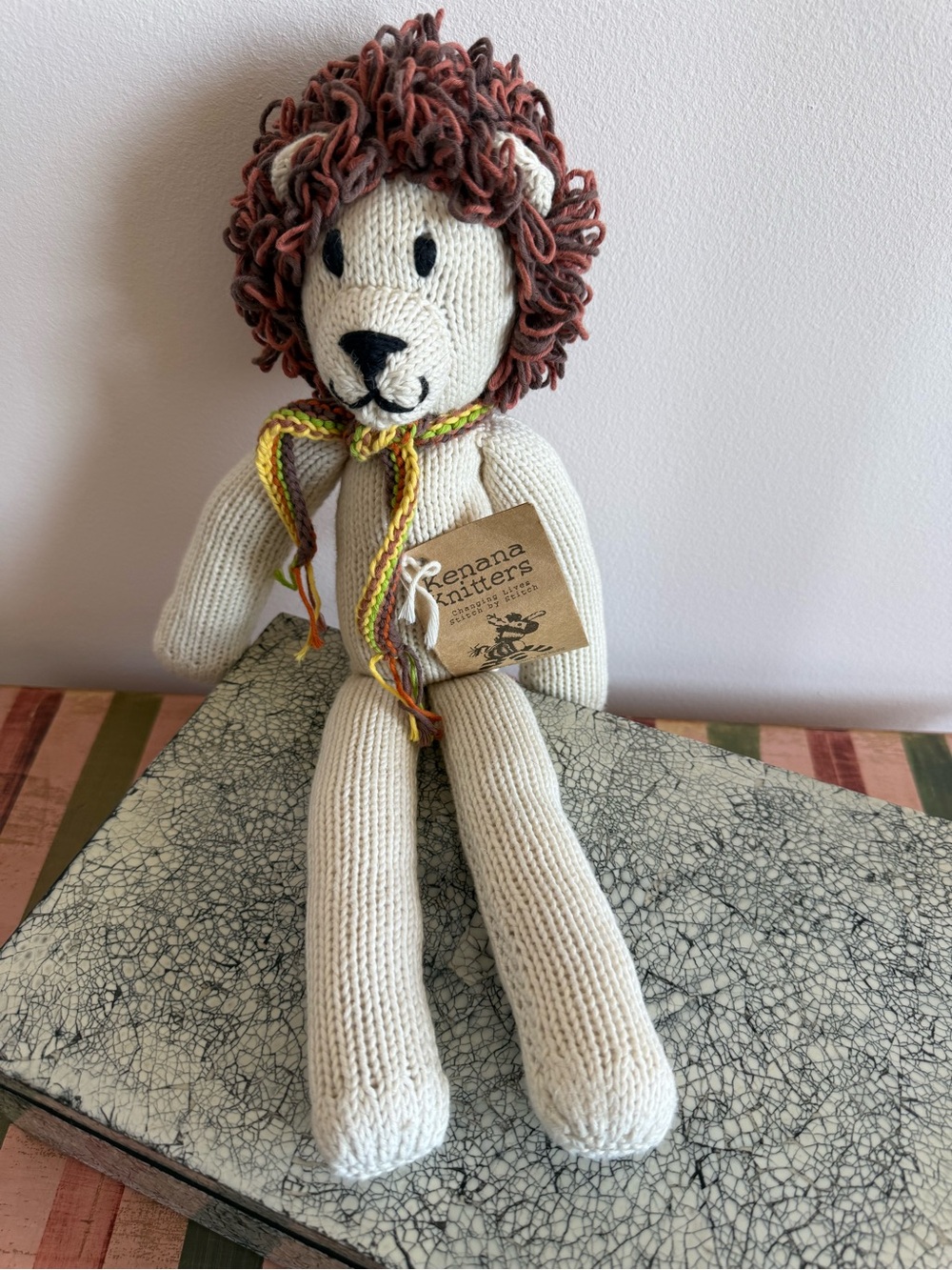 Kenana Knitters Lion Stuffie NEW